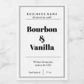 Ontwerp van productlabel kaarsen voedselcontainer etiket (Enkel label)