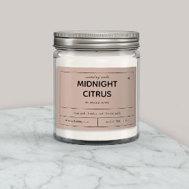 Ontwerp van productlabel kaarsen voedselcontainer etiket