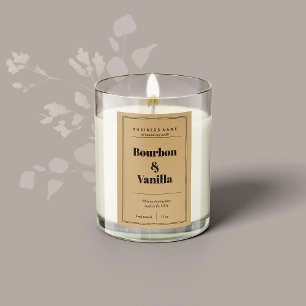 Ontwerp van productlabel kaarsen voedselcontainer etiket