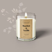 Ontwerp van productlabel kaarsen voedselcontainer etiket