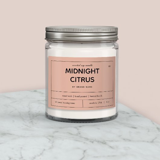 Ontwerp van productlabel kaarsen voedselcontainer etiket