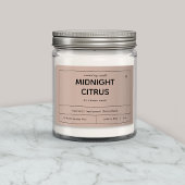 Ontwerp van productlabel kaarsen voedselcontainer etiket