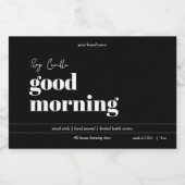 Ontwerp van productlabel kaarsen voedselcontainer etiket (Enkel label)