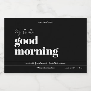 Ontwerp van productlabel kaarsen voedselcontainer etiket