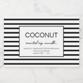 Ontwerp van productlabel voor kaarsen voedselcontainer etiket (Enkel label)