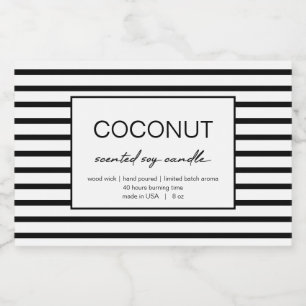 Ontwerp van productlabel voor kaarsen voedselcontainer etiket