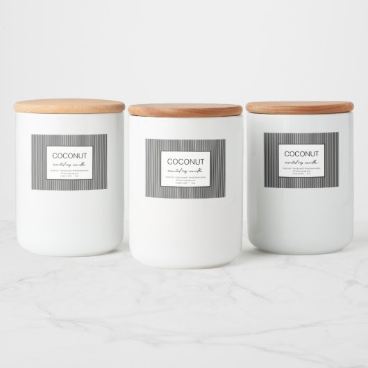 Ontwerp van productlabel voor kaarsen voedselcontainer etiket (Flessen)