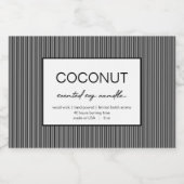 Ontwerp van productlabel voor kaarsen voedselcontainer etiket (Enkel label)