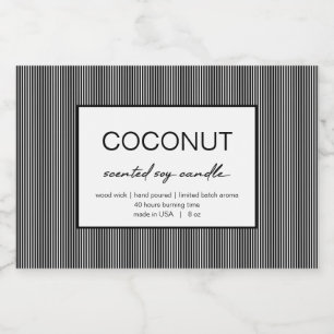 Ontwerp van productlabel voor kaarsen voedselcontainer etiket