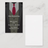 Ontwerp van professionele accountant visitekaartje (Voorkant / Achterkant)