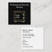 Ontwerp van professionele beveiligingsservices vierkante visitekaartje (Voorkant / Achterkant)