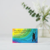 Ontwerp van professionele Kaart voor schilders Visitekaartje (Staand voorkant)