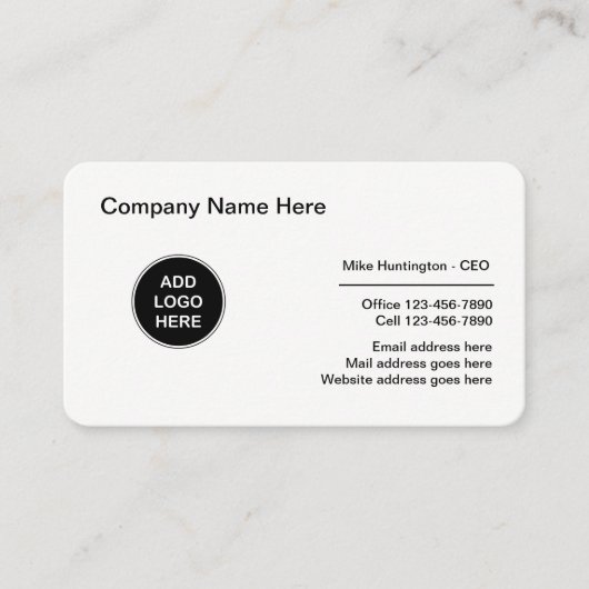 Ontwerp van professionele Logo Visitekaartje (Voorkant)