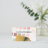 Ontwerp van professionele schilders - Visitekaartj Visitekaartje (Staand voorkant)
