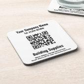 Ontwerp van QR-code voor bouwmaterialen Bier Onderzetter (Linkerzijde)