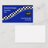 Ontwerp van racemarkering voor motorvoertuigen visitekaartje (Voorkant / Achterkant)