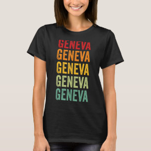 Ontwerp van Rainbow-tekst bij het district Alabama T-shirt