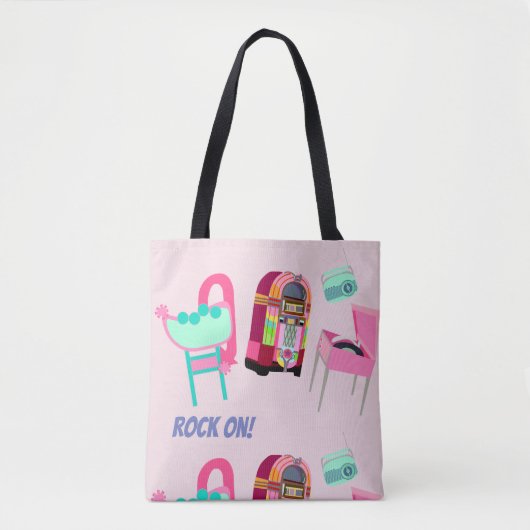 Ontwerp van Rechtheidsdocumentenjukebox opnieuw be Tote Bag (Voorkant)