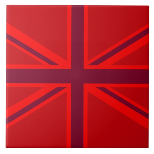 Ontwerp van Red Accent Union Jack Tegeltje (Voorkant)