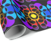 Ontwerp van regenboogkleurcirkels cadeaupapier (Rol Hoek)