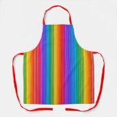 Ontwerp van regenboogstrips schort (Voorkant)