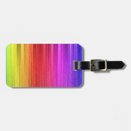 Ontwerp van regenboogverlichting bagagelabel