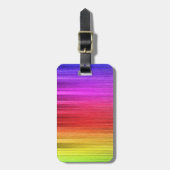 Ontwerp van regenboogverlichting bagagelabel (Voorkant verticaal)