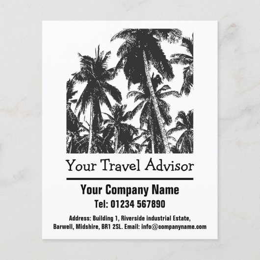 Ontwerp van reisadviseur flyer (Voorkant)