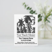 Ontwerp van reisagent aanpassen briefkaart (Staand voorkant)