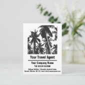 Ontwerp van reisagent om te personaliseren briefkaart (Staand voorkant)