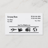 Ontwerp van reisagent visitekaartje (Voorkant)