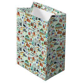Ontwerp van reispictogrammen in Frankrijk Medium Cadeauzakje