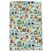 Ontwerp van reispictogrammen in Frankrijk Medium Cadeauzakje (Voorkant)