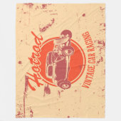 Ontwerp van Retro-autobus Fleece Deken (Voorkant)