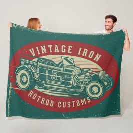 Ontwerp van Retro-autobus Fleece Deken