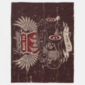 Ontwerp van Retro-autobus Fleece Deken (Voorkant)