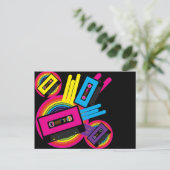 Ontwerp van Retro Party Briefkaart (Staand voorkant)