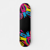 Ontwerp van Retro Party Skateboard (Voorkant)