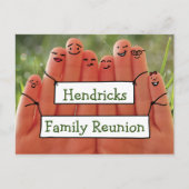 Ontwerp van reünie van familiefiguren uitnodiging briefkaart (Voorkant)