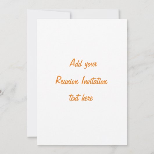 Ontwerp van reüniekaart kaart (Achterkant)