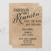 Ontwerp van reüniekaart kaart (Voorkant / Achterkant)