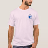 Ontwerp van RI Blue Ocean Wave Circle T-shirt (Voorkant)