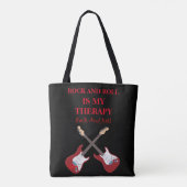 Ontwerp van rock- en roll-therapie tote bag (Achterkant)