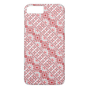 Ontwerp van rode decoratieve oekraïense patronen Case-Mate iPhone case