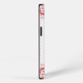 Ontwerp van rode en witte paisley iPhone hoesje (Rechterkant)
