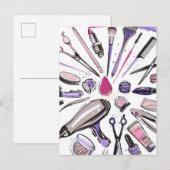 Ontwerp van ronde cirkel maken briefkaart (Voorkant / Achterkant)