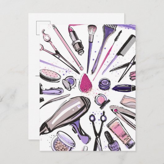 Ontwerp van ronde cirkel maken briefkaart (Voorkant / Achterkant)