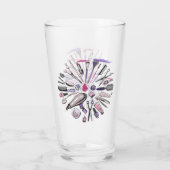 Ontwerp van ronde cirkel maken glas (Achterkant)