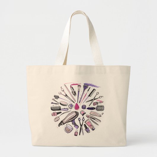 Ontwerp van ronde cirkel maken grote tote bag (Voorkant)
