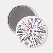 Ontwerp van ronde cirkel maken magneet (Voorkant / Achterkant)